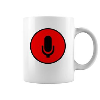 Press To Talk Red Micro Icon Coffee Mug | Mazezy