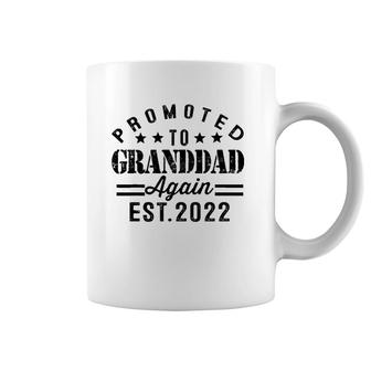Promoted To Granddad Again Est 2022 Pregnancy Coffee Mug | Mazezy