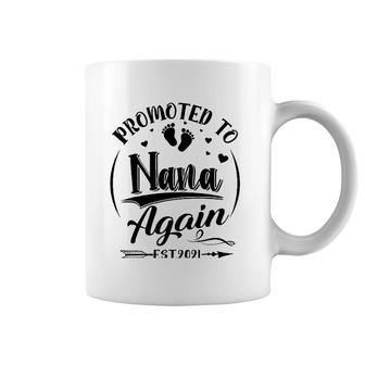 Promoted To Nana Again Est 2021 For Women Mother's Day Coffee Mug | Mazezy
