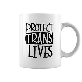 Protect Trans Lives - Lgbtq Pride S Coffee Mug | Mazezy CA