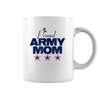 Proud Army Mom Red White And Blue Coffee Mug | Mazezy
