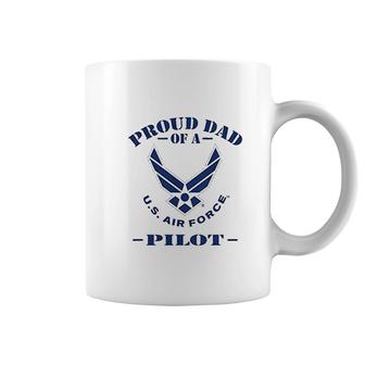 Proud Dad Of A Us Air Force Pilot Cotton Coffee Mug | Mazezy DE
