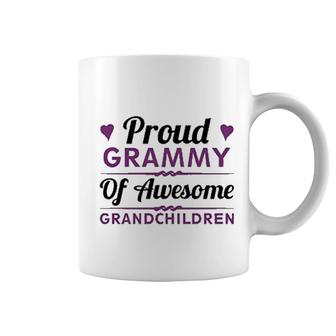 Proud Grammy Of Awesome Grandchildren Coffee Mug | Mazezy