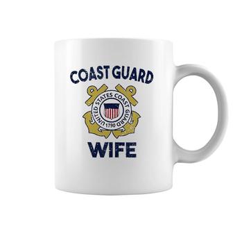 Proud Us Coast Guard Wife Military Pride Tank Top Coffee Mug | Mazezy