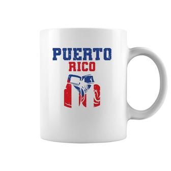 Puerto Rican Flag Boxing Gloves Rico Pride Gift Men Boy Kids Coffee Mug | Mazezy