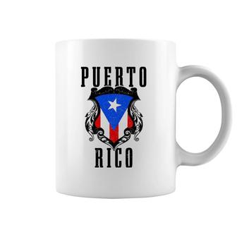 Puerto Rico Vintage Puerto Rican Flag Pride Puerto Rico Coffee Mug | Mazezy
