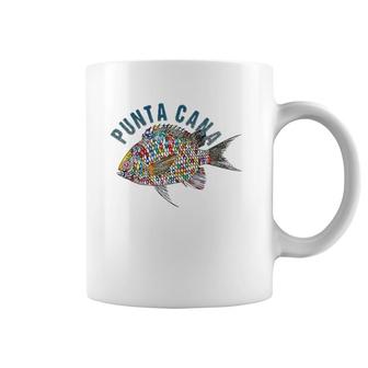 Punta Cana Beach Design Souvenir Illustration Coffee Mug | Mazezy
