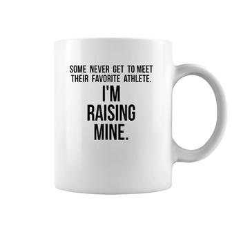 Raising My Favorite Athlete For Sports Moms & Dads Coffee Mug | Mazezy