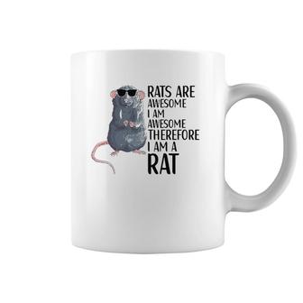 Rats Are Awesome Funny Rat Lover Apparel Coffee Mug | Mazezy
