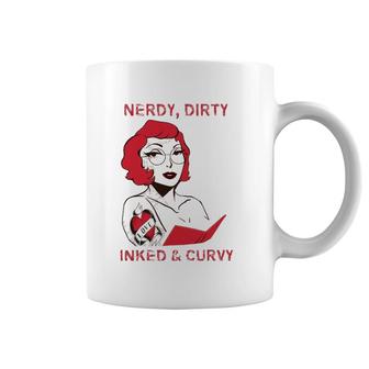 Reader Dirty Inked Curvaceous Tattoo Lady Coffee Mug | Mazezy