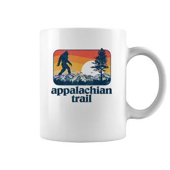 Retro Appalachian Trail Bigfoot Mountain Trees Outdoors Tank Top Coffee Mug | Mazezy