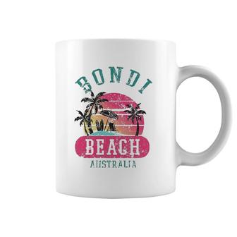 Retro Cool Bondi Beach Australia Beaches Distressed Novelty Coffee Mug | Mazezy