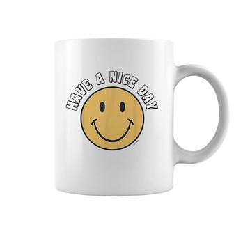 Retro Kid Adult Puck Smile Face Have A Nice Day Smile Happy Face Coffee Mug - Seseable