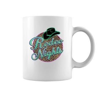 Retro Leopard Cowboy Hat Rodeo Night Western Country Cowgirl Coffee Mug | Mazezy