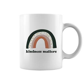 Retro Rainbow Kindness Matters Coffee Mug | Mazezy
