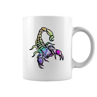 Retro Scorpion Tie Dye Scorpion Lover Coffee Mug | Mazezy