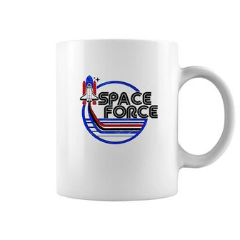 Retro Usa American Space Force Emblem Coffee Mug | Mazezy