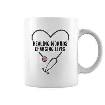 Rn Wound Care Nurse Healing Wouds Changing Lives Coffee Mug | Mazezy
