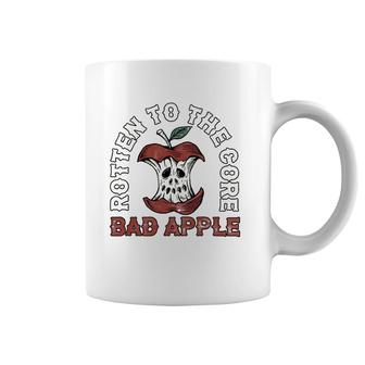 Rotten To The Core Bad Apple Funny Retro Coffee Mug | Mazezy