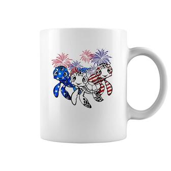 Sea Turtles 4Th Of July American Usa Flag Patriotic Coffee Mug | Mazezy