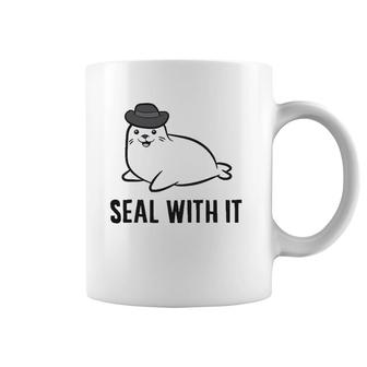 Seal With It Cute Seal Animal Lover Coffee Mug | Mazezy AU