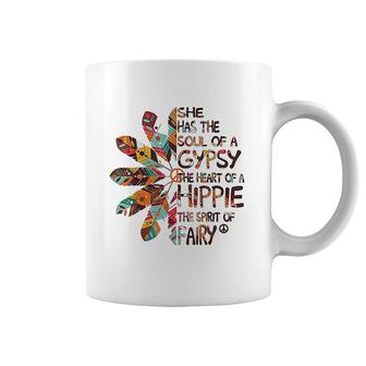 She Has The Soul Of A Gypsy The Heart Of A Hippie Coffee Mug | Mazezy