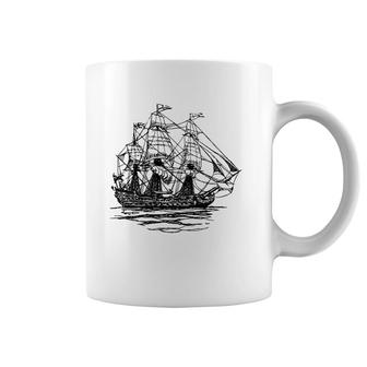 Sheldon Nerdy Vintage Retro Boat Pirate Ship Geek Gift Coffee Mug | Mazezy