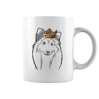 Shetland Sheepdog Wearing Crown Dog Lovers Gift Coffee Mug | Mazezy