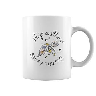 Skip A Straw Save The Turtles Coffee Mug | Mazezy