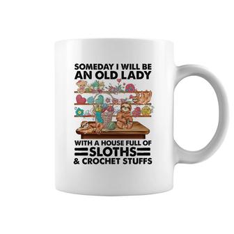 Sloth And Crochet An Old Lady Coffee Mug | Mazezy