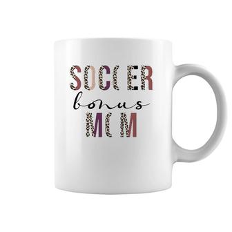 Soccer Bonus Mom, Soccer Mom, Leopard Mother's Day Coffee Mug | Mazezy