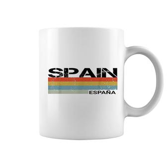 Spain Spanish Language Espana Retro Vintage Stripes Coffee Mug - Thegiftio UK