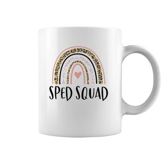 Sped Squad Boho Rainbow Teacher Special Education Coffee Mug | Mazezy
