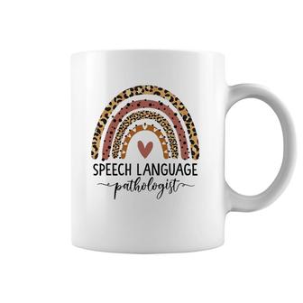 Speech Language Pathologist Rainbow Speech Therapy Gift Slp Coffee Mug | Mazezy