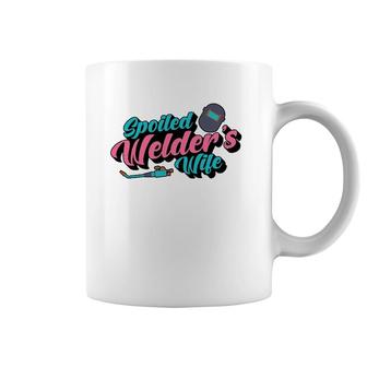 Spoiled Welder's Wife Quote Funny Welder Husband Gift Coffee Mug | Mazezy