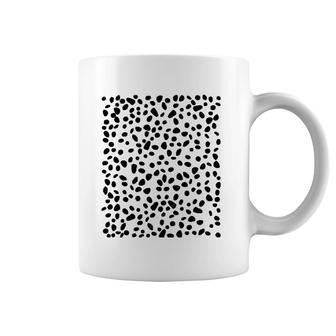 Spotted White With Black Polka Dots Diy Dalmatian Coffee Mug | Mazezy