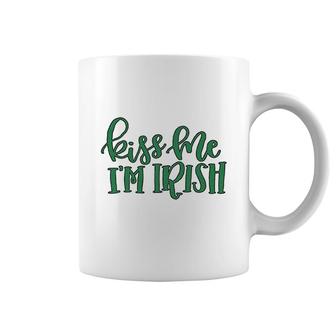 St Patricks Day Irish Kiss Me Coffee Mug | Mazezy