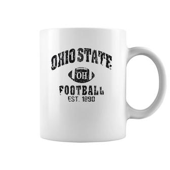 State Of Ohio Columbus Varsity Style Football Gift Zip Coffee Mug | Mazezy