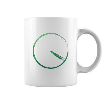 Subtle 420 Minimalistic Green Gradient Clock Coffee Mug - Thegiftio UK