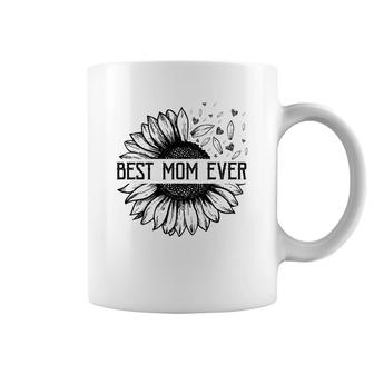Sunflower Best Mom Ever Gift Funny Coffee Mug | Mazezy