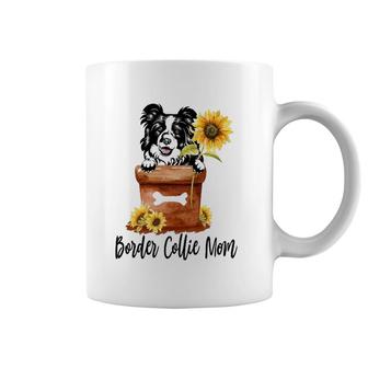 Sunflower Border Collie Mom Dog Lover Gifts Coffee Mug | Mazezy UK