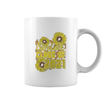 Sunflower Senior Class Of 2021 Graduation Girls Gift Coffee Mug - Thegiftio UK