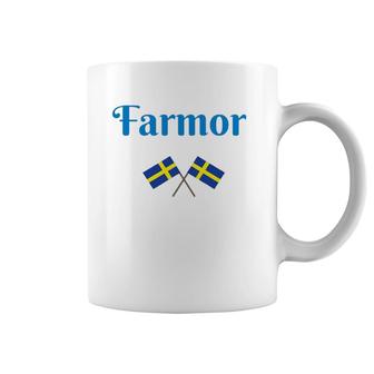 Swedish Grandmother Farmor Flags Sweden Father's Mother Coffee Mug | Mazezy