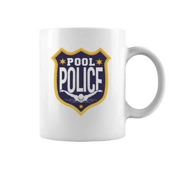 Swimming Swimmer Swim Pool Police Coach Dad Coffee Mug | Mazezy