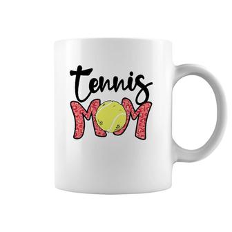 Tennis Mom Pink Leopard Tennis Mama Mother's Day Tennis Mom Coffee Mug | Mazezy