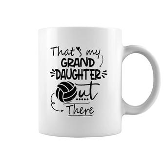 That's My Granddaughter Out There Volleyball For Grandma Coffee Mug | Mazezy