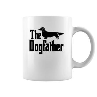 The Dogfather Long Haired Dachshund Funny Dog Gift Coffee Mug | Mazezy