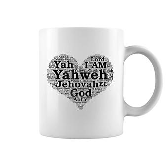 The Names Of God Yahweh Jehovah I Am Bible Scripture Coffee Mug - Thegiftio UK