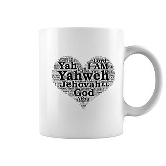 The Names Of God Yahweh Jehovah I Am Bible Scripture Coffee Mug - Thegiftio UK