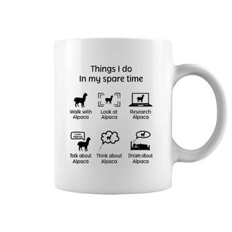 Things I Do - Alpaca Lover Gift Coffee Mug | Mazezy
